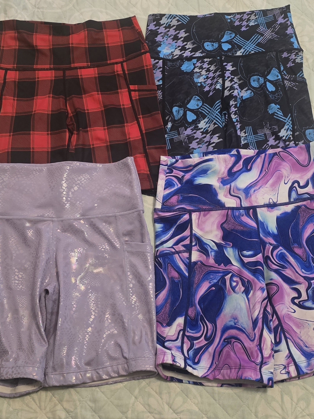 *BUNDLE* 4 Pairs CVG (Constantly Varied Gear) High Waist Workout Shorts, XS